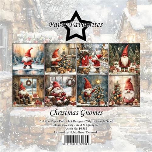 Paper Favourites Christmas Gnomes 24 ark 15x15cm 200g
